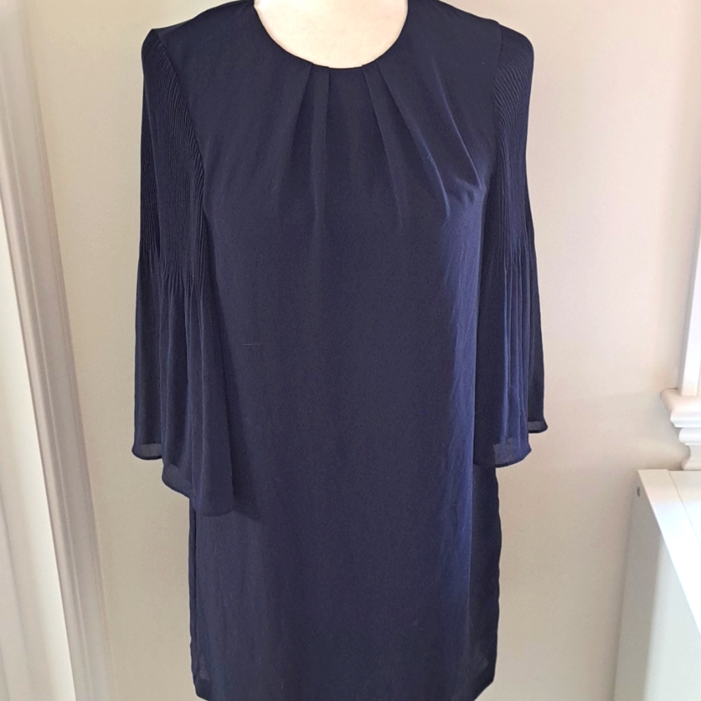 Elegant Navy Blue Longsleeved Dress size 2